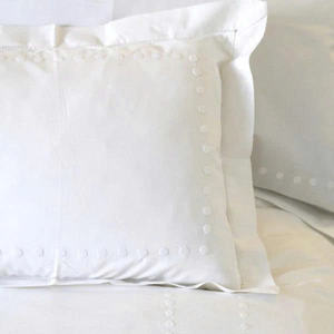 Juego de Fundas de Edredón de Algodón Personalizadas al por Mayor con Bordado de Plantas y Puntos Blancos, Fundas de Almohada con Dobladillo, para Hogar, Hotel, Boda - Product Image 2