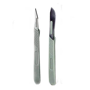 Lame de scalpel chirurgical en acier inoxydable épaissi de qualité allemande, réutilisable, de haute qualité, n° 3, manche CE, Narham Enterprises - Product Image 2