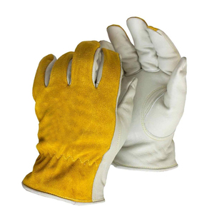 Custom Logo Goatskin Grain Leather <b>Driver</b> <b>Gloves</b> New Trending Durable Safety General Purpose Driving <b>Gloves</b> - Product Image 4