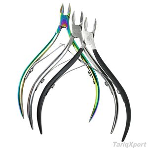 Ciseaux à cuticules professionnels en acier inoxydable à lame droite et pince à ongles à ouverture large pour manucure, pédicure et ongles épais - Product Image 2