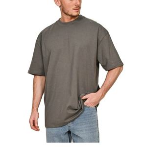 Best Quality 100% Cotton Summer Loose <b>Collar</b> <b>T</b>-<b>Shirt</b> Oversized Casual Custom Embroidery Solid Design Knitted Fabric From BD - Product Image 1