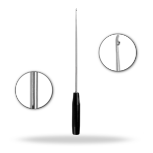 Curetas Torácicas de 15 Pulgadas (380 mm), Instrumento de Cirugía de Columna Vertebral para Extracción de Discos Torácicos y Curetaje Espinal - Product Image 1