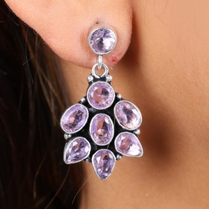 Proveedor Confiable de Pendientes Colgantes de Plata Oxidada con Cristales Bohemios, Accesorios de Moda al por Mayor, Fabricante Directo de Fábrica - Product Image 3