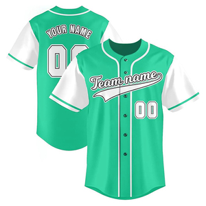 Camiseta de Béisbol Transpirable con Nombre de Equipo Personalizado, Diseño Propio, Camiseta de Softbol con Botones Completos para Unisex, Uniforme de Béisbol Estampado a Bajo Precio - Product Image 3