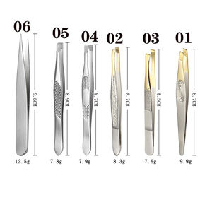 MAHFOOZ INSTRUMENTS Pince à épiler inclinée en acier inoxydable de haute qualité avec peigne pour sourcils, extensions de cils et pince à ongles - Product Image 6