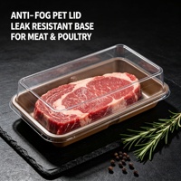 Boîte alimentaire transparente anti-buée en plastique, type coquille, résistante à la graisse, pour gâteaux, desserts, biscuits, chocolats et snacks
