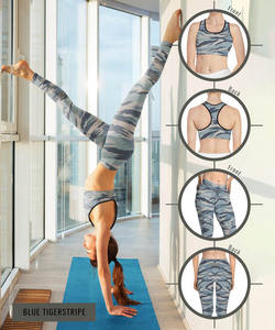 Conjunto Deportivo 2026 para Mujer, Top Deportivo Sin Mangas a Prueba de Impactos, Shorts de Cintura Alta de Secado Rápido, para Gimnasio y Fitness, Tallas Grandes - Product Image 6