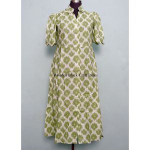 Vestido Moderno Casual de Manga Corta para Fiesta, Estilo Dulce y Elegante para Mujer, Estampado a Mano, de Algodón, Tipo Canguro, Cómodo y Corto - Product Image 3