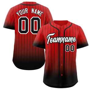 Maillot de baseball personnalisé à dégradé jaune et noir 100 % polyester à séchage rapide, chemise d'équipe entièrement boutonnée, fournisseur OEM en gros - Product Image 6