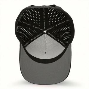 Gorra Snapback de 5 Paneles con Cuerda, Gorras Personalizadas con Orificios de Ventilación Cortados con Láser, Insignia de PVC en la Parte Delantera, Gorras de Alta Calidad, Proveedor de Gorras BSCI - Product Image 3