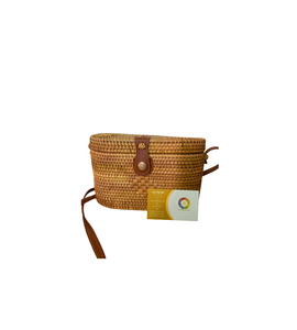 Vintage Single Strap Travel Rattan Bags Artisanal Handwoven Wallets & Handbags From 99 <b>Gold</b> Data Vietnam for Women - Product Image 1