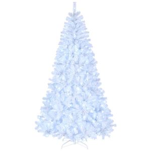 FCH 7ft Cool Color 500 <b>Lights</b> Christmas <b>Tree</b> 1346 Branches Automatic PVC Material 8 Modes White <b>Tree</b> Structure - Product Image 1