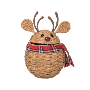 Panier à bonbons en corde de papier rustique fait main en gros pour Noël, importé du Vietnam - Product Image 1