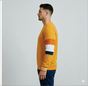 เสื้อสเวตเชิ้ตผู้ชายทรงสลิมฟิตขายดี เสื้อสเวตเชิ้ตผู้ชายลำลองสวมใส่สบาย แขนยาว ผ้าฟลีซ เสื้อสเวตเชิ้ตผู้ชายขายส่ง - Product Image 3