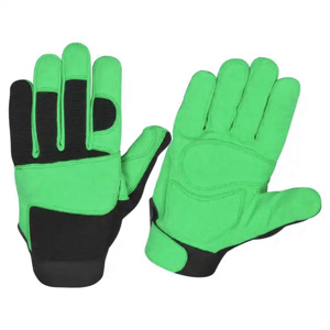 Gants de travail en cuir de vachette véritable, rembourrés et renforcés en EVA, gants de sécurité industriels anti-coupure - Product Image 4