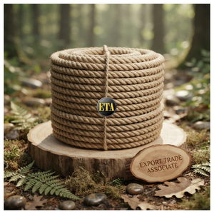 ETA 46MM Above 4.6CM Polished 100% Jute Rope <b>Sack</b> with Raw Pattern Eco-Friendly <b>Hessian</b> Coated - Product Image 1