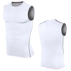 Custom Sports Vest Sleeveless Underwear T-shirt Men Yoga Gym <b>Weightlifting</b> Running Gym <b>Singlet</b> tank Top Men Vest for Men - Product Image 1