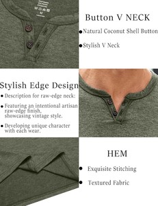 Camiseta de Algodón Premium para Hombre, Cuello en V, Corte Ajustado, Ligera, Cómoda, Manga Corta, Informal, Lisa, con Logotipo Personalizado, Proveedor Mayorista, Exportación - Product Image 5