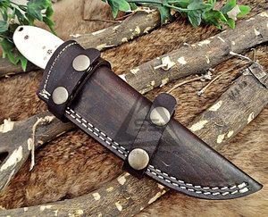 Cuchillos de Hoja Fija de Acero de Damasco de Calidad Premium con Mango de Madera Sostenible para Bricolaje, Suministro Directo de Fábrica OEM - Product Image 2