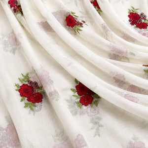 Tissu brodé fantaisie pour vêtements, tissu à broder pour fabricants de robes, fournisseur et exportateur pour le commerce international. - Product Image 5