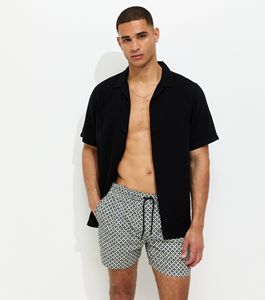Shorts de survêtement pour homme en coton épais de haute qualité, taille élastique, décontractés, unis, écologiques, imprimés par transfert thermique style Hip Hop - Product Image 1