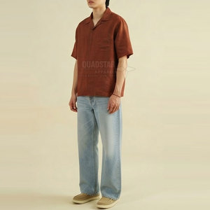Conjunto de Dos Piezas para Hombre, Diseño Moderno, Transpirable, Informal, para Verano, Color Sólido, Logotipo Personalizado, Felpa, Poliéster/Algodón - Product Image 2