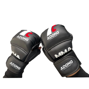 Guantes de MMA de Cuero AIDONG con Logotipo Personalizado para Entrenamiento, Sparring, Saco de Boxeo, Guantes de UFC - Product Image 5