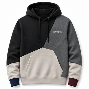 Unisex Winter 100% Cotton Fleece Pullover <b>Hoodie</b> with Oversized Fit Lined Design Eco-Friendly & Breathable Fabric - Product Image 5