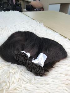 Super Double Drawn Micro Link Raw Virgin Itip Extension Cheveux Remy Humains Vente en Gros-Verdors I Tip Hair Extensions - Product Image 3