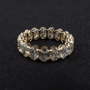 Anillo Solitario de Diamante de Corte Ovalado de Lujo de 5.5 Quilates, Oro Sólido de 10K, Certificado IGI, Anillo de Compromiso y Boda, Regalo para Mujer, Alta Calidad - Product Image 3