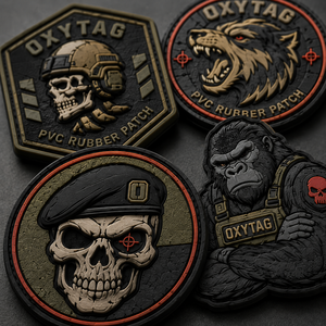 OXYTAG PVC Rubber Patches 3D Embossed Style <b>Sew</b>-<b>On</b> <b>Badges</b> for Bags Wholesale Rate OEM Custom PVC Rubber Patches 2026 - Product Image 3