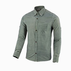 เสื้อเชิ้ตผู้ชายสีเทาสไตล์บาวาเรียนแบบดั้งเดิมสำหรับเทศกาลอ็อกโทเบอร์เฟสต์ ผ้าฝ้าย ไซส์ S ถึง 4XL - Product Image 1