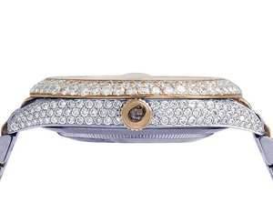 Montre BOJ R.O.L.E.X.09 à chiffres arabes, Moissanite VVS, bicolore or rose, automatique, analogique, en acier, quartz, style Hip Hop, pour homme, prix bas - Product Image 5