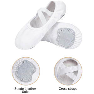 Fabricant OEM, prix bas, qualité supérieure, ballerines en toile blanches confortables, semelle souple, chaussures de danse, best-seller - Product Image 2