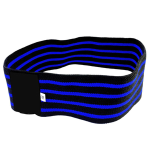 Resistance <b>Band</b> Heavy Black Blue Striped Rubber <b>Bands</b> Polybag Women Non Slip Booty <b>Band</b> Hip Circle Glute Activation Leg <b>Workout</b> - Product Image 2