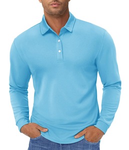 Polo pour homme, vêtement décontracté en coton pour tous les jours, polo pour homme, mode moderne, manches courtes, polo pour homme, coupe ajustée confortable - Product Image 4