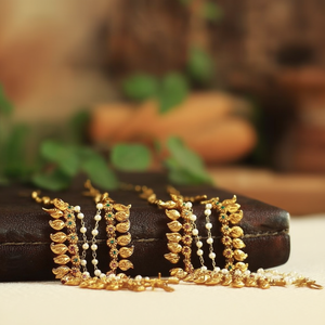 Hair Chains with Pearls-Mango Style Tassel Ear Chains - Product Image 3