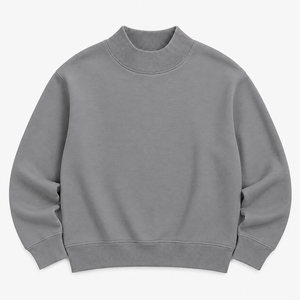 เสื้อสเวตเชิ้ตแขนยาวคอเต่าทรงคลาสสิคแบบโอเวอร์ไซส์สีพื้นเรียบง่าย สไตล์ล่าสุดสำหรับผู้หญิง ขายดี เหมาะสำหรับใส่เป็นเสื้อนอก - Product Image 1