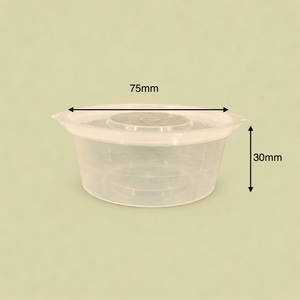 Gobelet à portion réutilisable en PP de 2 oz avec couvercle à charnière, sans BPA, biodégradable, compatible lave-vaisselle, compostable, écologique, compatible congélateur et micro-ondes - Product Image 3