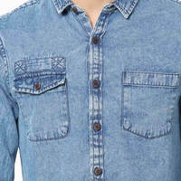 Chemise en jean multi-poches style vintage pour homme, 100 % coton respirant, écologique, pour usage quotidien en extérieur, personnalisable