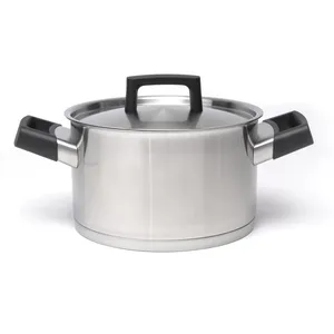 Stainless Steel Casserole <b>Pot</b> <b>Lid</b> 33cm Durable Modern Design Oven Safe Polished Exterior for Gas Induction Cooker Dishwasher - Product Image 4