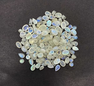 <b>Rainbow</b> Moonstone Mix Shape Cabochon Loose Gemstone Lot 5-9 MM Natural <b>Rainbow</b> Moonstone Gemstone For Handmade Jewelry Making - Product Image 6