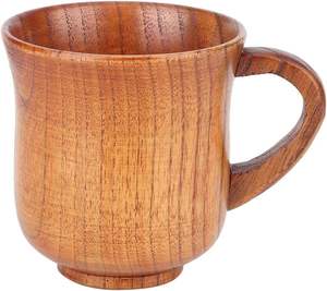 Mug à café en bois artisanal TIMELESS CRAFT - Bois de camphre élégant, nouveau style chinois, le meilleur cadeau pour les amateurs de café et les cadeaux d'affaires - Product Image 1