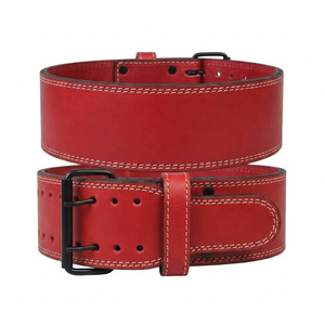 Genuine Suede Leather Powerlifting <b>Belt</b> for Heavy Weightlifting & Bodybuilding Dual Prong Buckle Hot Sale Products - Product Image 6