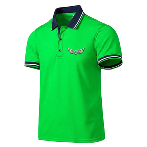 Polos de Punto para Hombre, Corte Regular, Alta Calidad, Estilo Vintage para Golf, Manga Corta, Estampados - Product Image 2