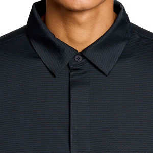 Polo de Golf Deportivo de Última Tendencia con Cierre Oculto, Color Azul Marino Oscuro, Transpirable, Elástico, Personalizado, Informal para Hombre - Product Image 4