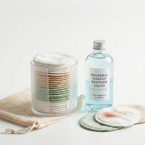 Meilleures ventes, nouvelle arrivée, tampons démaquillants liquides réutilisables, OEM, cosmétiques, étiquette privée, visage, personnalisable, fabriqué en Malaisie - Product Image 1