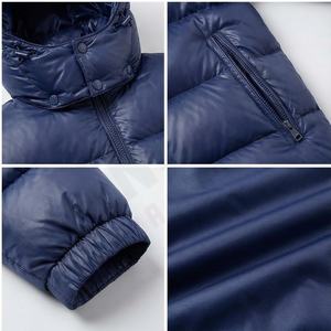 Veste matelassée en toile unisexe pour l'hiver, col rond, imperméable, écologique, fermeture éclair, rembourrage - Product Image 4