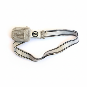 Nudo de espada ceremonial OEM ODM más vendido en plata y negro, material gris personalizado con nudo trenzado de cinta - Product Image 4