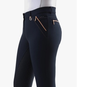High Quality 4-way Stretch Horse Riding Breeches Leggings Tights <b>Equestrian</b> Wear Pants on Technical Fabric with Soft Feel - Product Image 4
